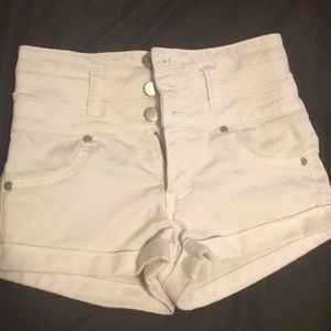 White High waisted shorts